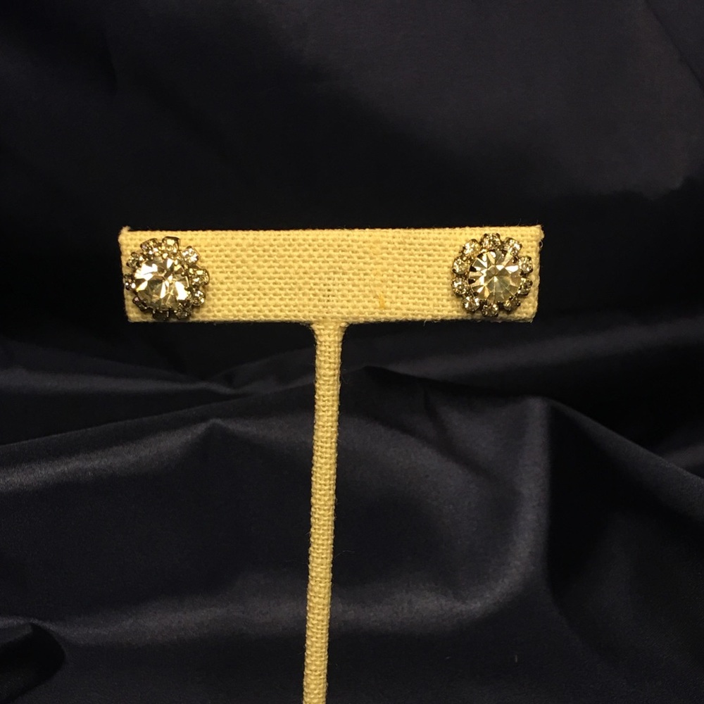 Simple multi-stone earrings - Picture 2 of 4